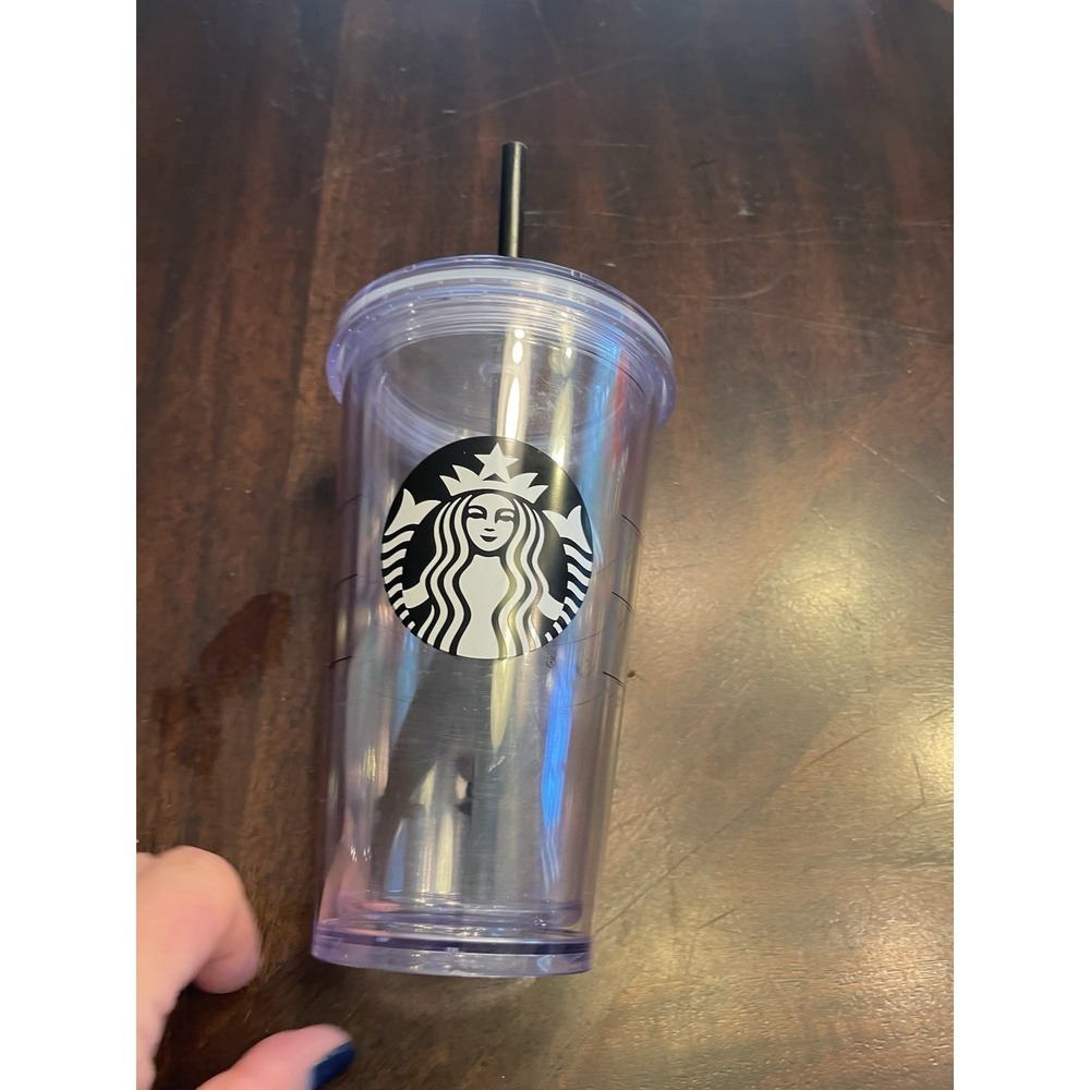Starbucks 16 Oz Double Wall Tumbler Black Logo